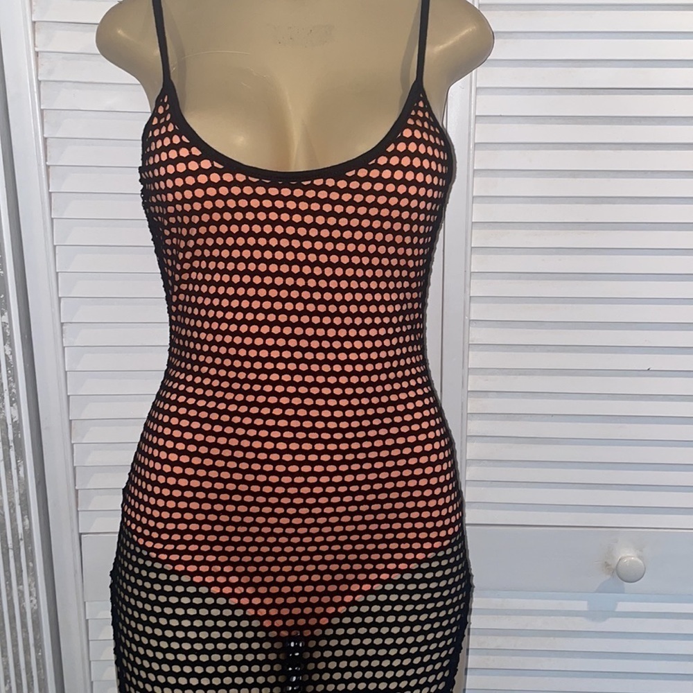 Fashion Nova Metropolis Fishnet Dress size M - Picture 4 of 6